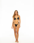 Reversible String Bikini Bottom Black/Vert Bikini Nona Perkasa 