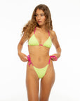 Reversible String Bikini Bottom Apple Green/Berry Bikini Nona Perkasa 