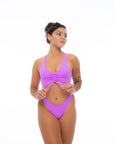 HOTLINE BODYSUIT NEON PURPLE Activewear Nona Perkasa 