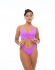 HOTLINE BODYSUIT NEON PURPLE Activewear Nona Perkasa 